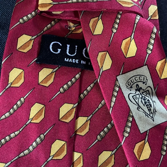 Gucci Men's Dart Sport Silk Necktie Neck Tie - Italy - Picture 12 of 12